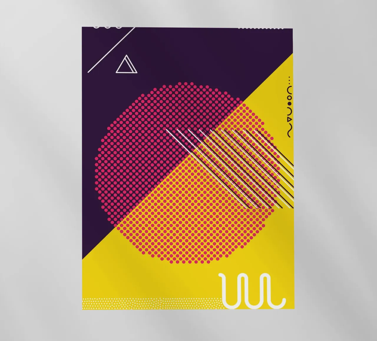 Retro Pop Art Geometrico Moderno pellicola backlit da Whole©