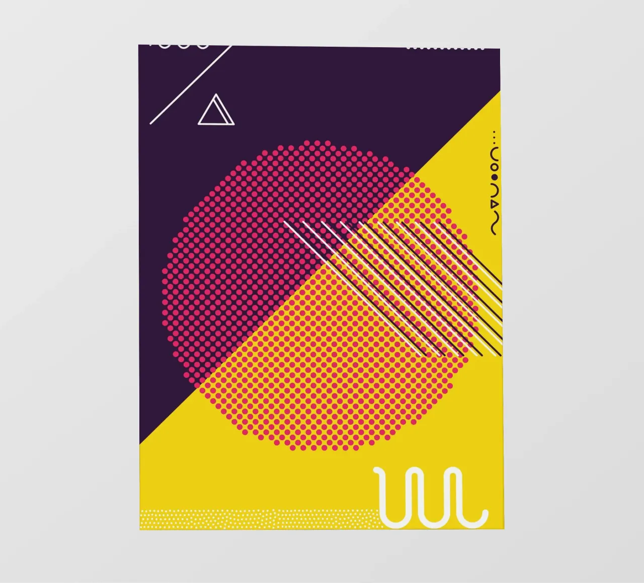 Retro Pop Art Geometrico Moderno pellicola backlit da Whole©