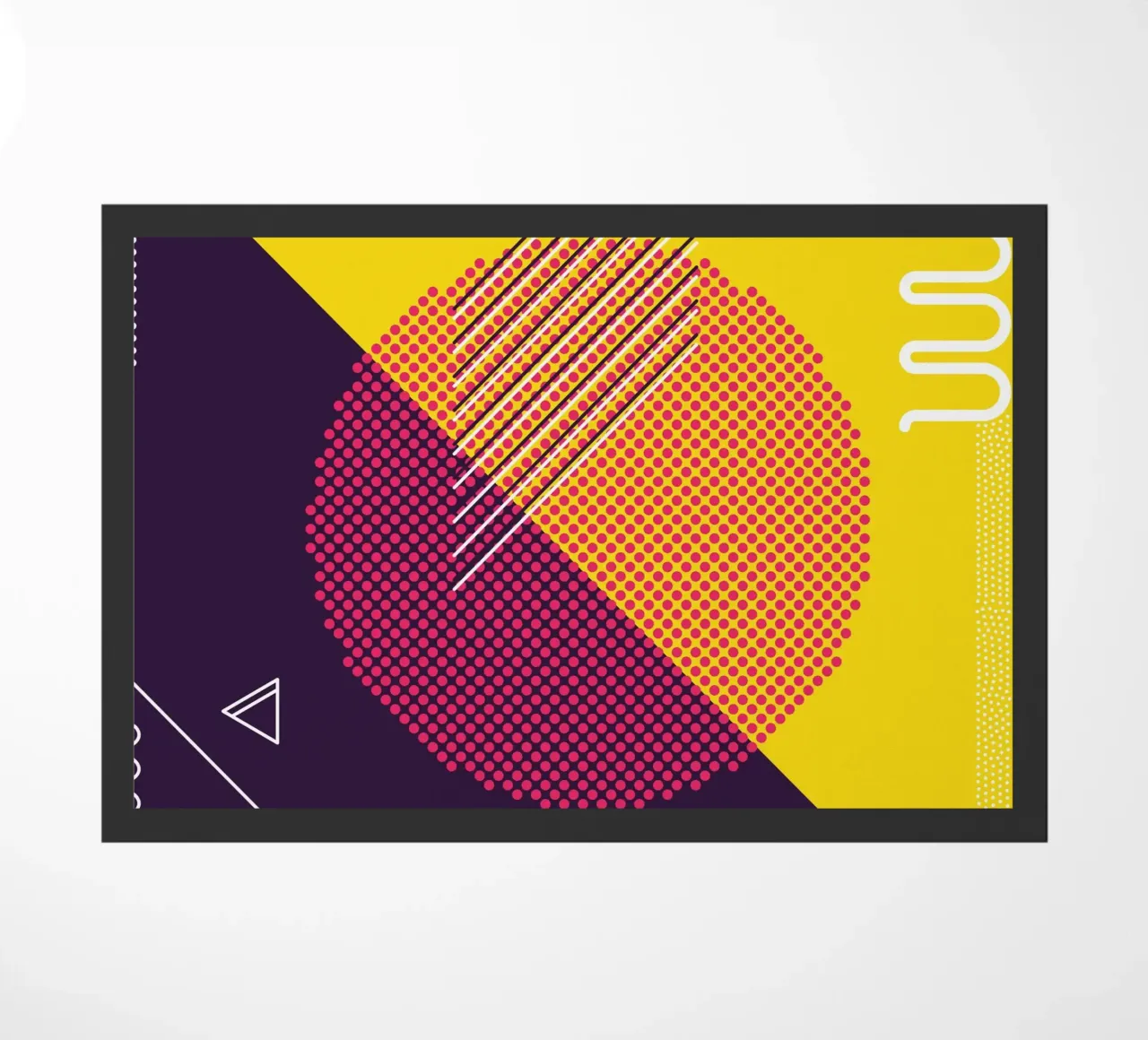 Retro Pop Art Geometrico Moderno zerbino da Whole©