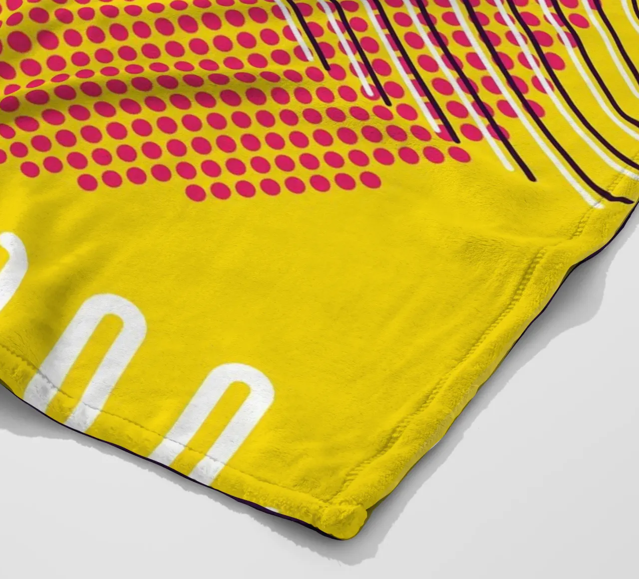 Retro Pop Art Geometrico Moderno coperta in pile da Whole©