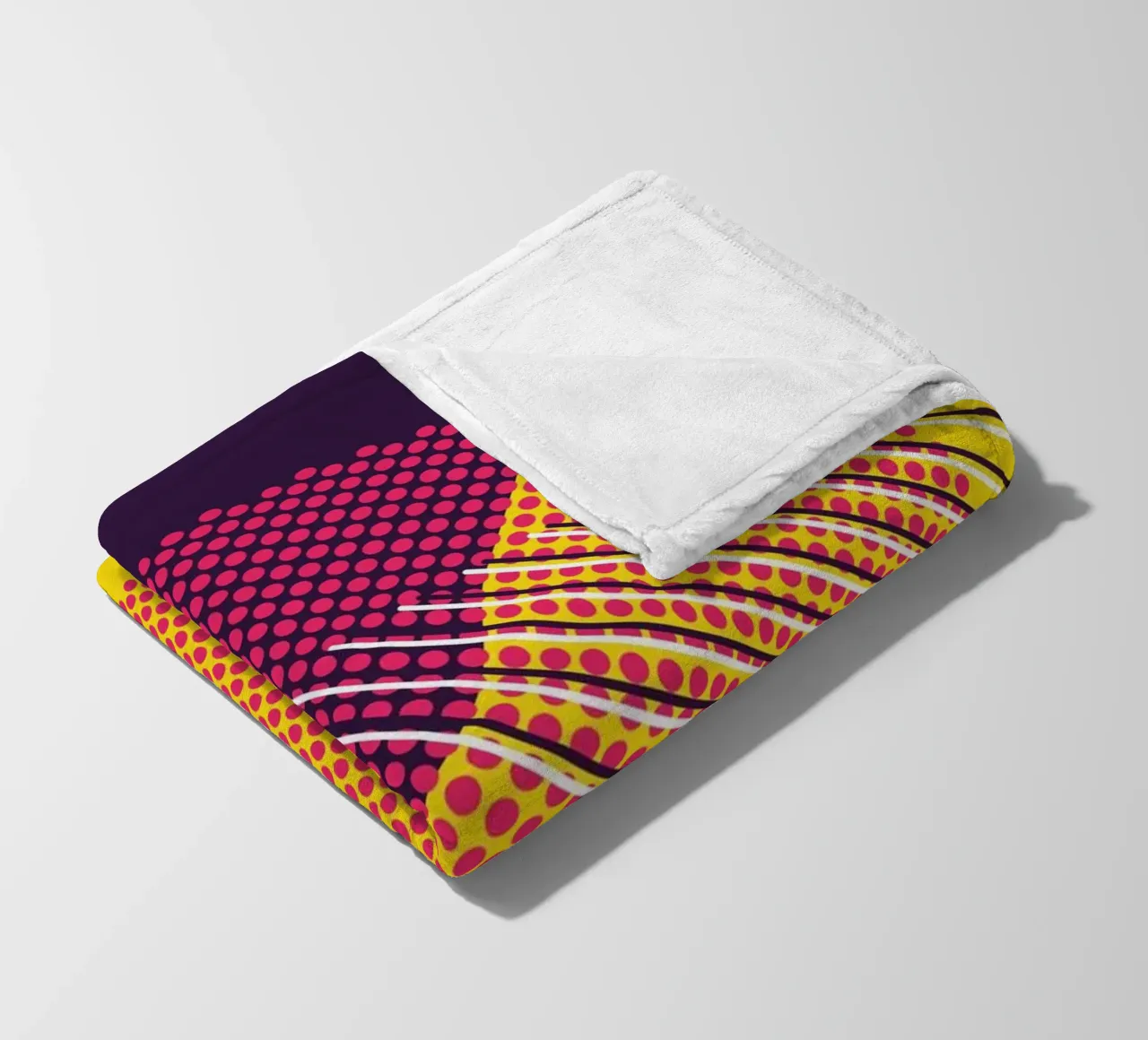 Retro Pop Art Geometrico Moderno coperta in pile da Whole©