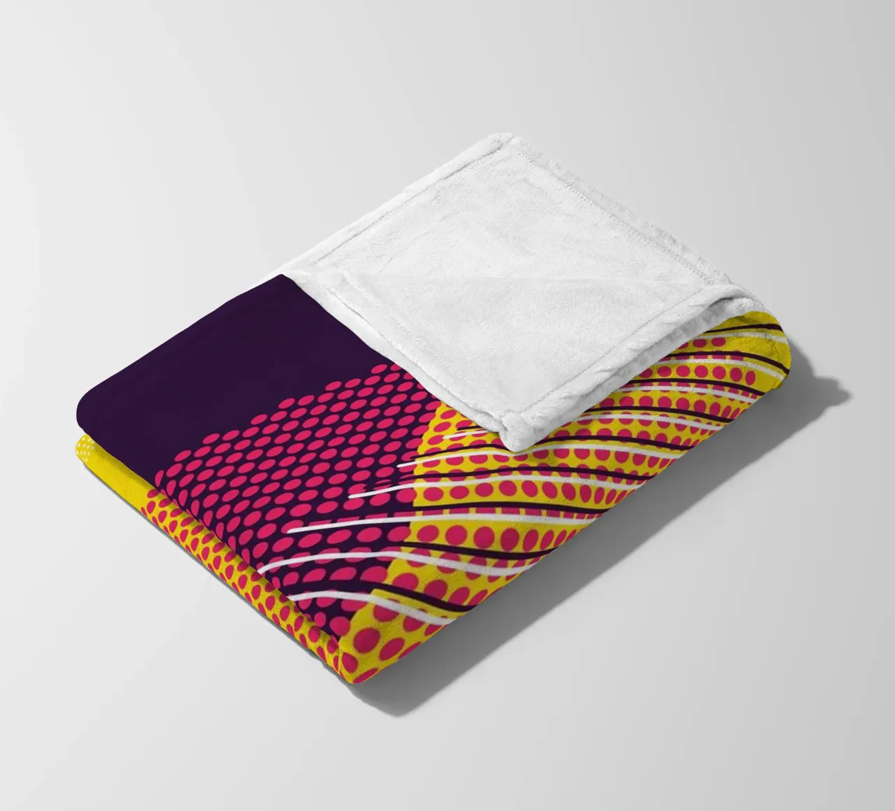Retro Pop Art Geometrico Moderno coperta in pile da Whole©