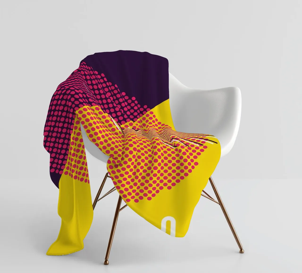 Retro Pop Art Geometrico Moderno coperta in pile da Whole©