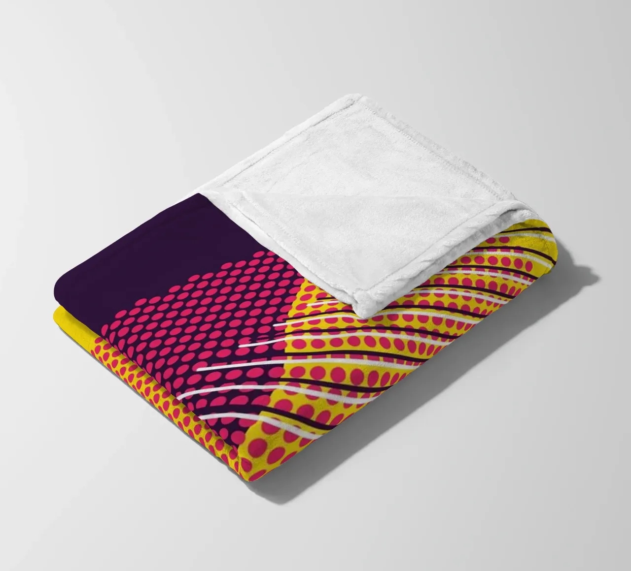 Retro Pop Art Geometrico Moderno coperta in pile da Whole©