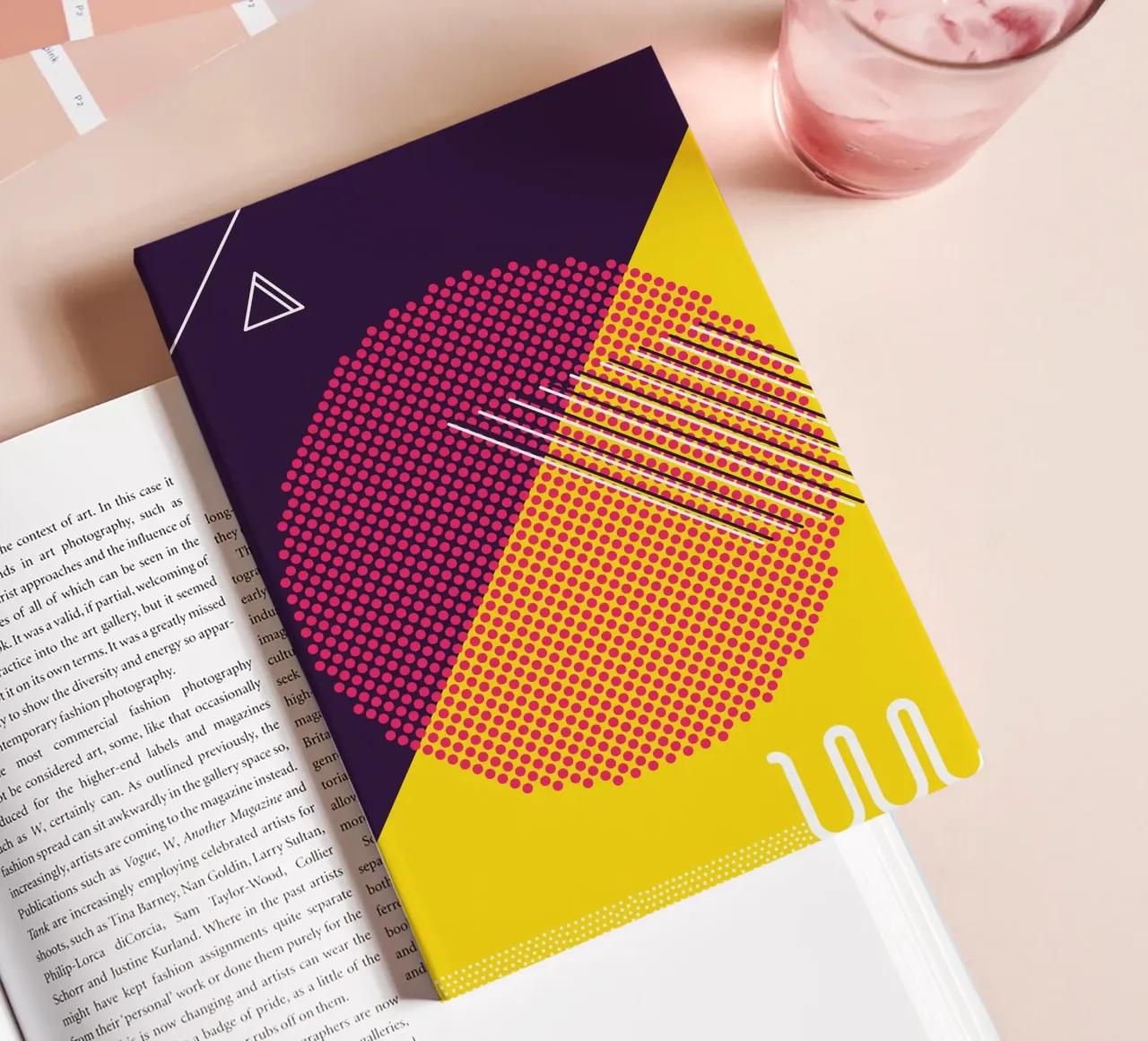 Retro Pop Art Geometric Modern notebook by Whole©