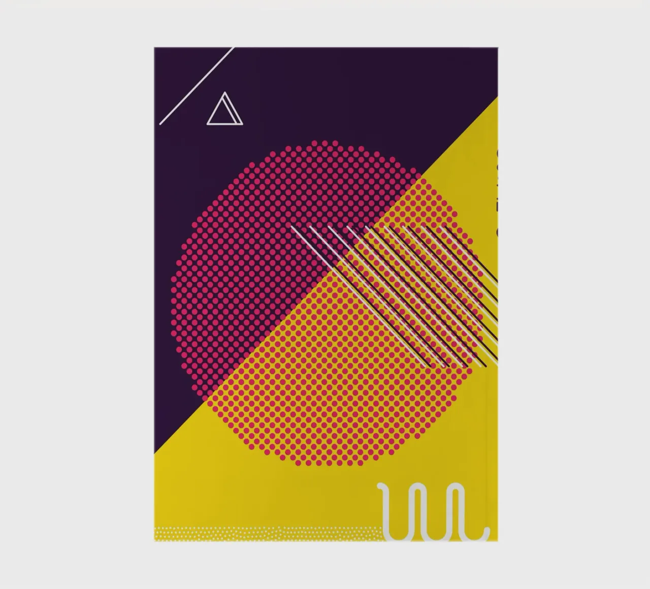 Retro Pop Art Geometric Modern notebook by Whole©