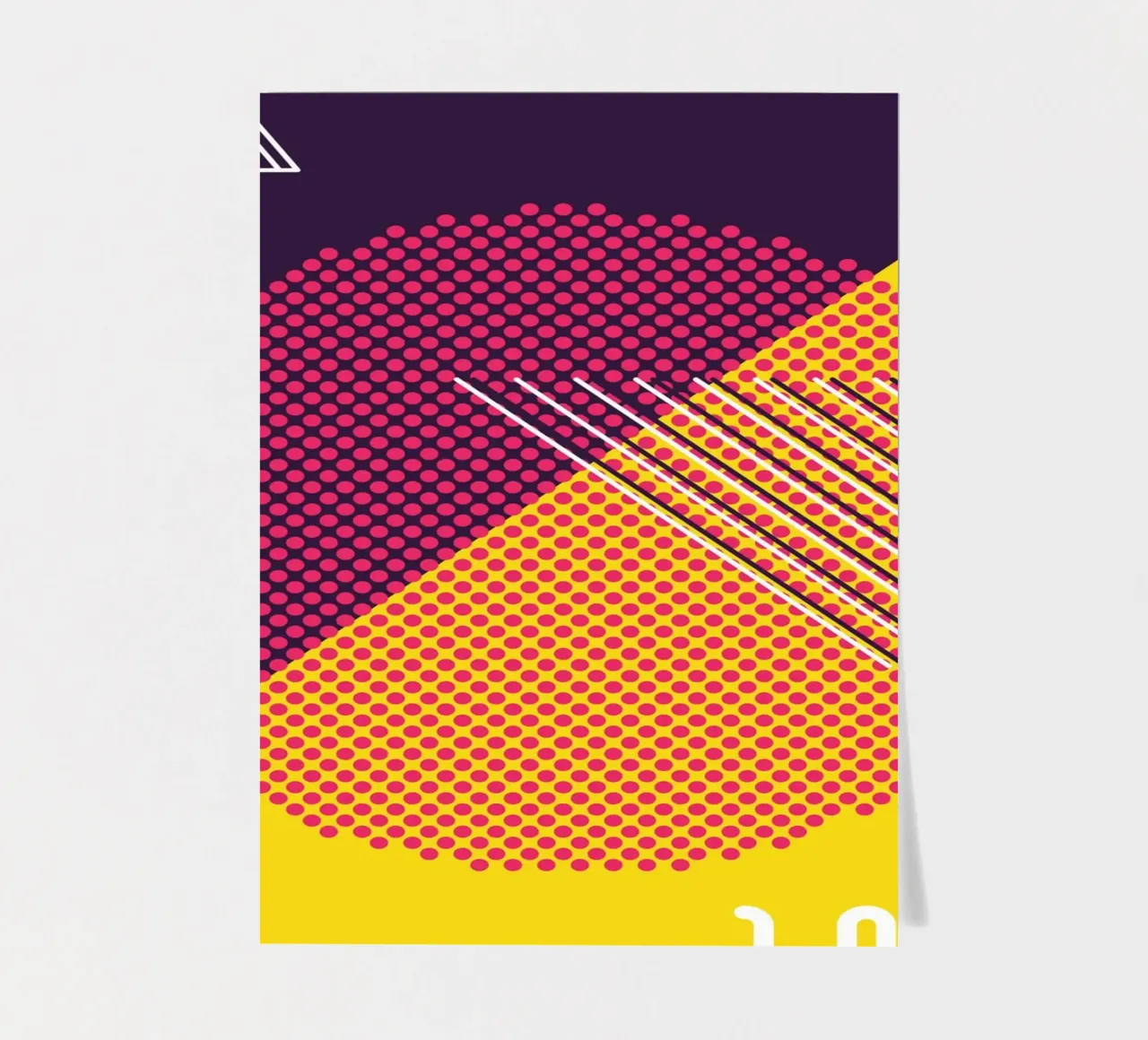 Retro Pop Art Geometrisch Modern Stickerbogen von Whole©