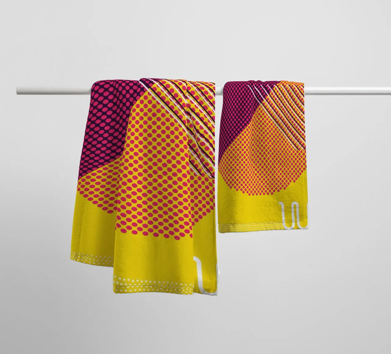 Retro Pop Art Geometrico Moderno asciugamano da bagno da Whole©