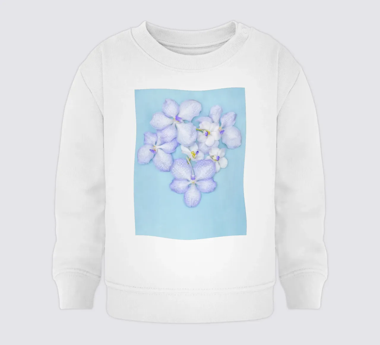 Serenity in Bloom – Lilac Orchids felpa neonato da Curious Collections by Marielle Leenders