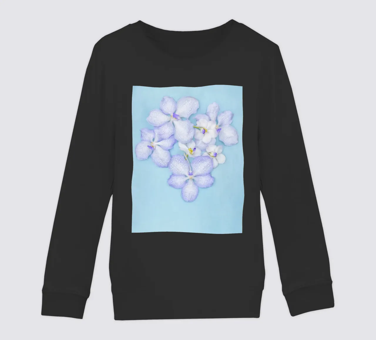 Serenity in Bloom – Lilac Orchids felpa bambino da Curious Collections by Marielle Leenders