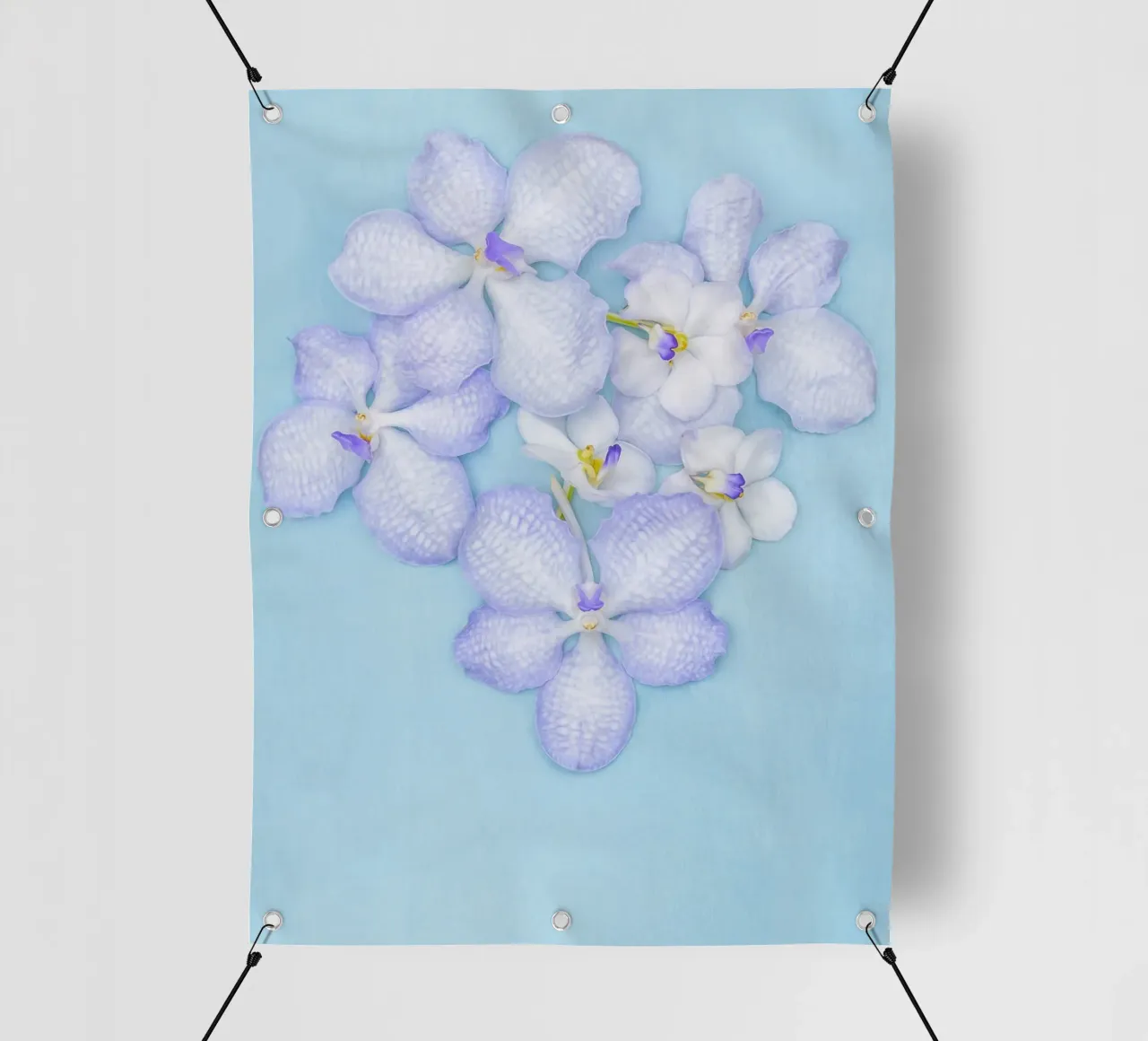 Serenity in Bloom – Lilac Orchids telo in pvc da Curious Collections by Marielle Leenders