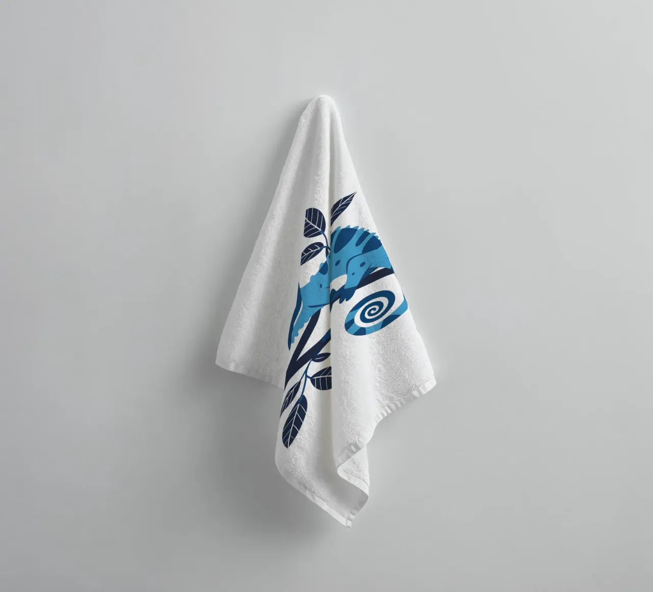 Camaleonte blu (trasparente) asciugamano da bagno da Autofocus