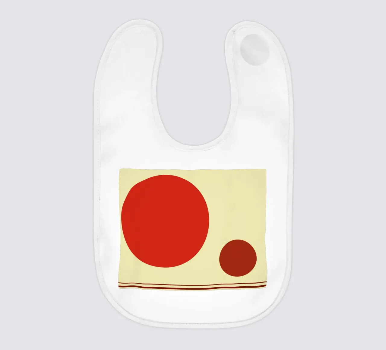 Minimalist geometry art baby bib by Whole©