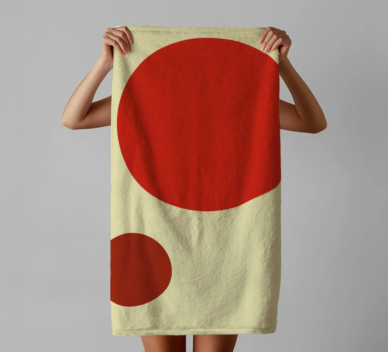 Minimalist geometry art towel by Whole©