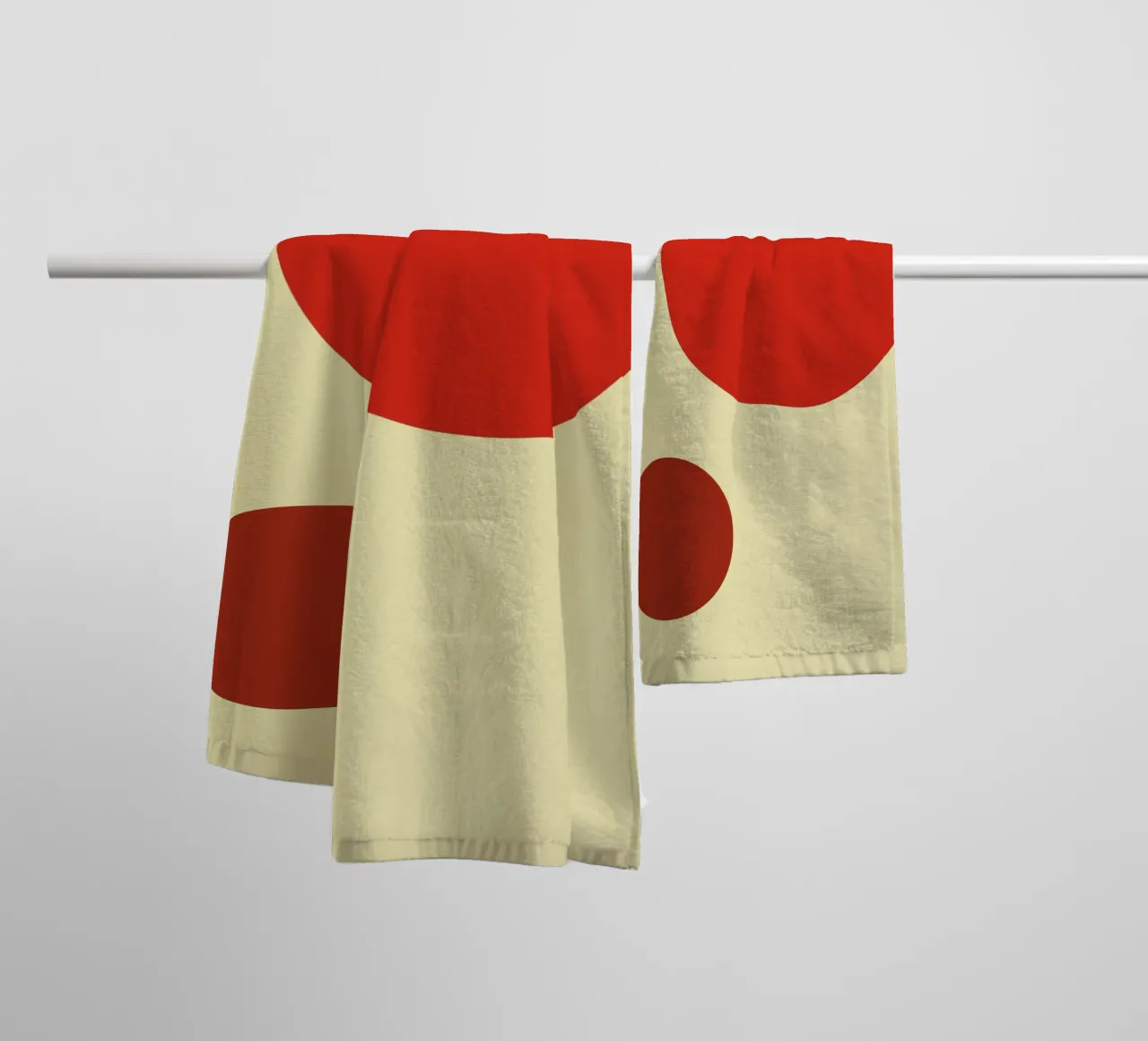 Minimalist geometry art towel by Whole©