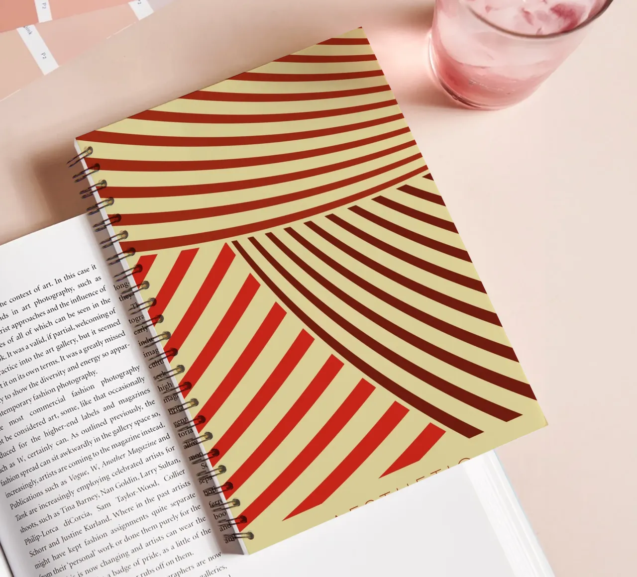 Modernes Aesthetic Linien-Design Ringbuch von Whole©