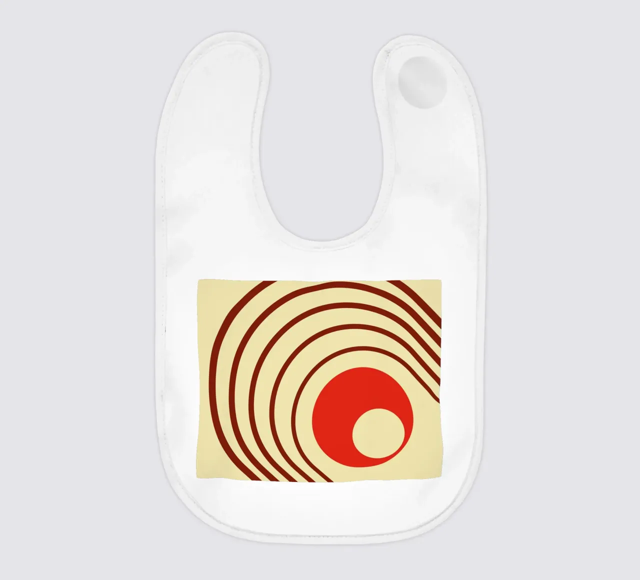 Moderno diseño de líneas retro babero de Whole©