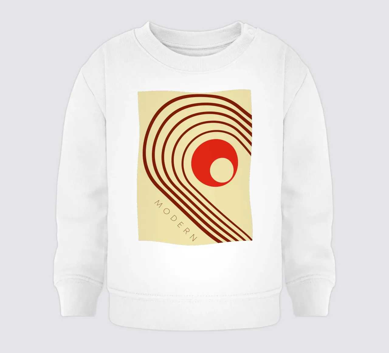 Design moderno e retrò felpa neonato da Whole©