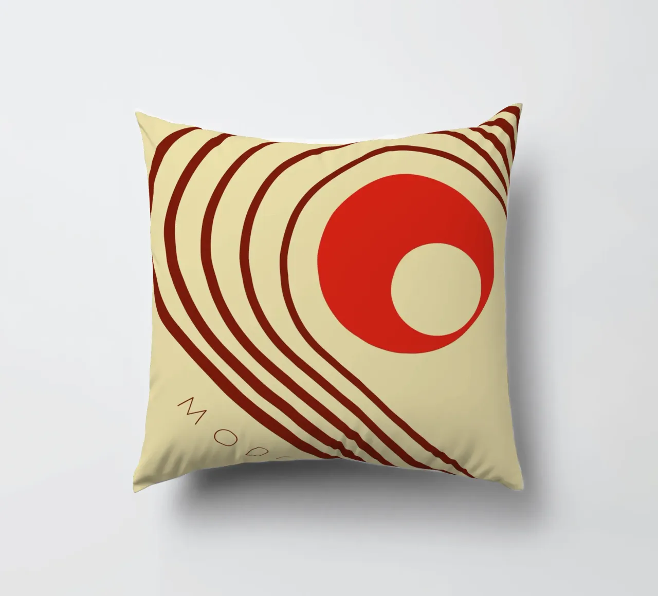 Moderno diseño de líneas retro cojín de Whole©
