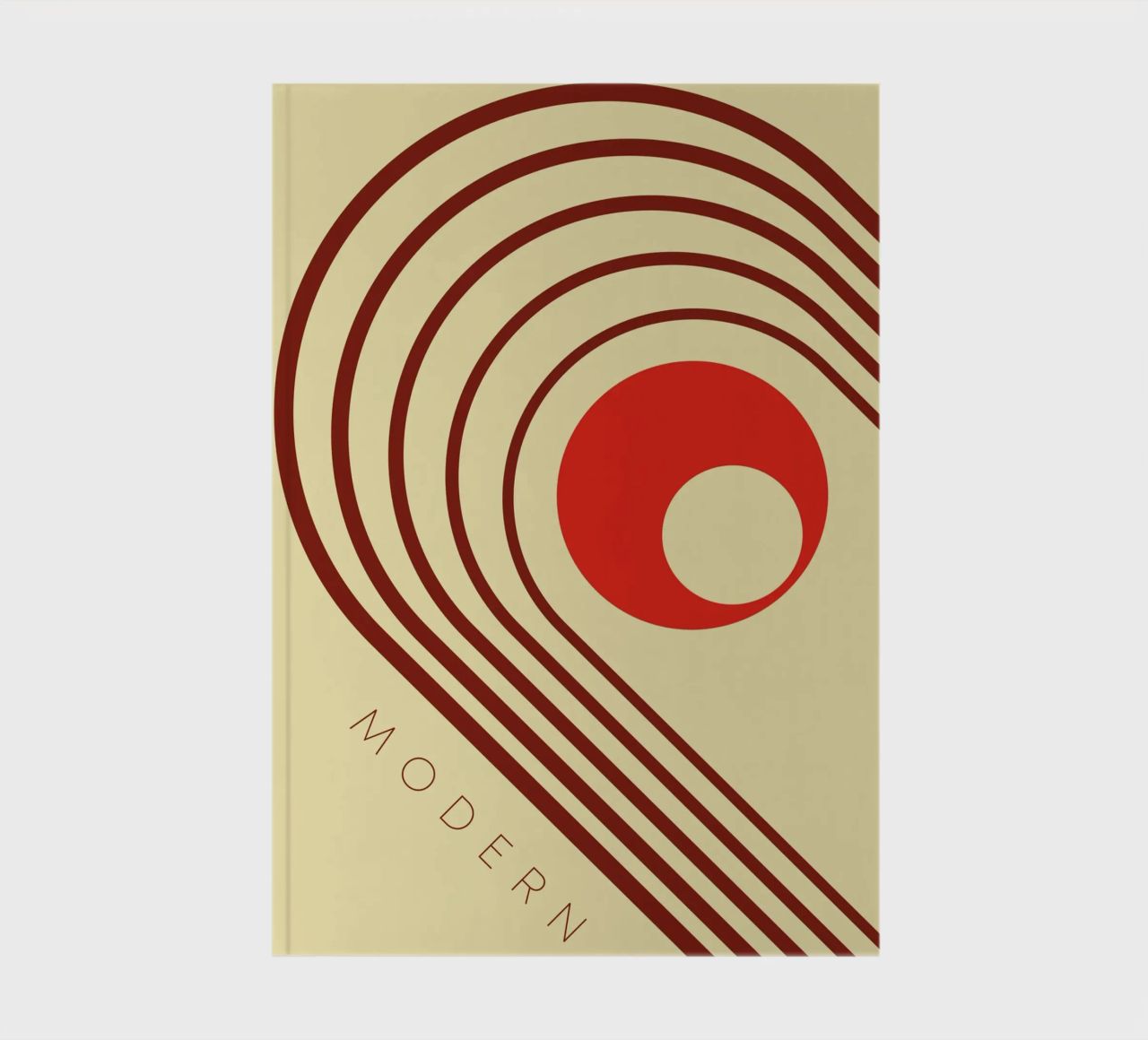 Modern retro line design notebook by Whole©