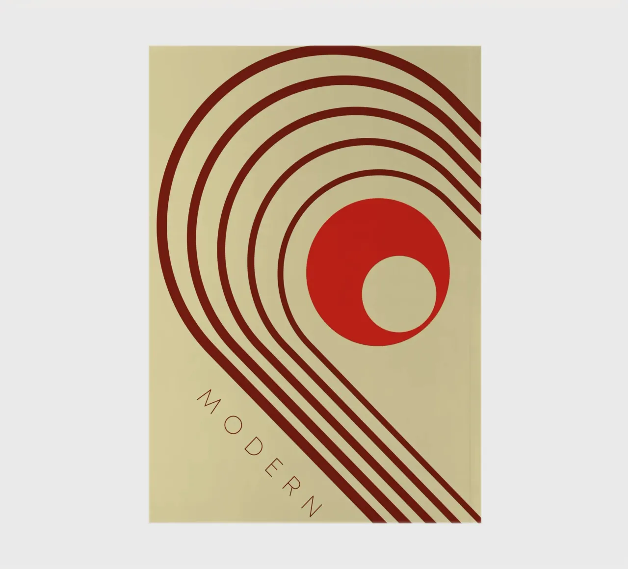 Modern retro lijnontwerp notitieboek van Whole©