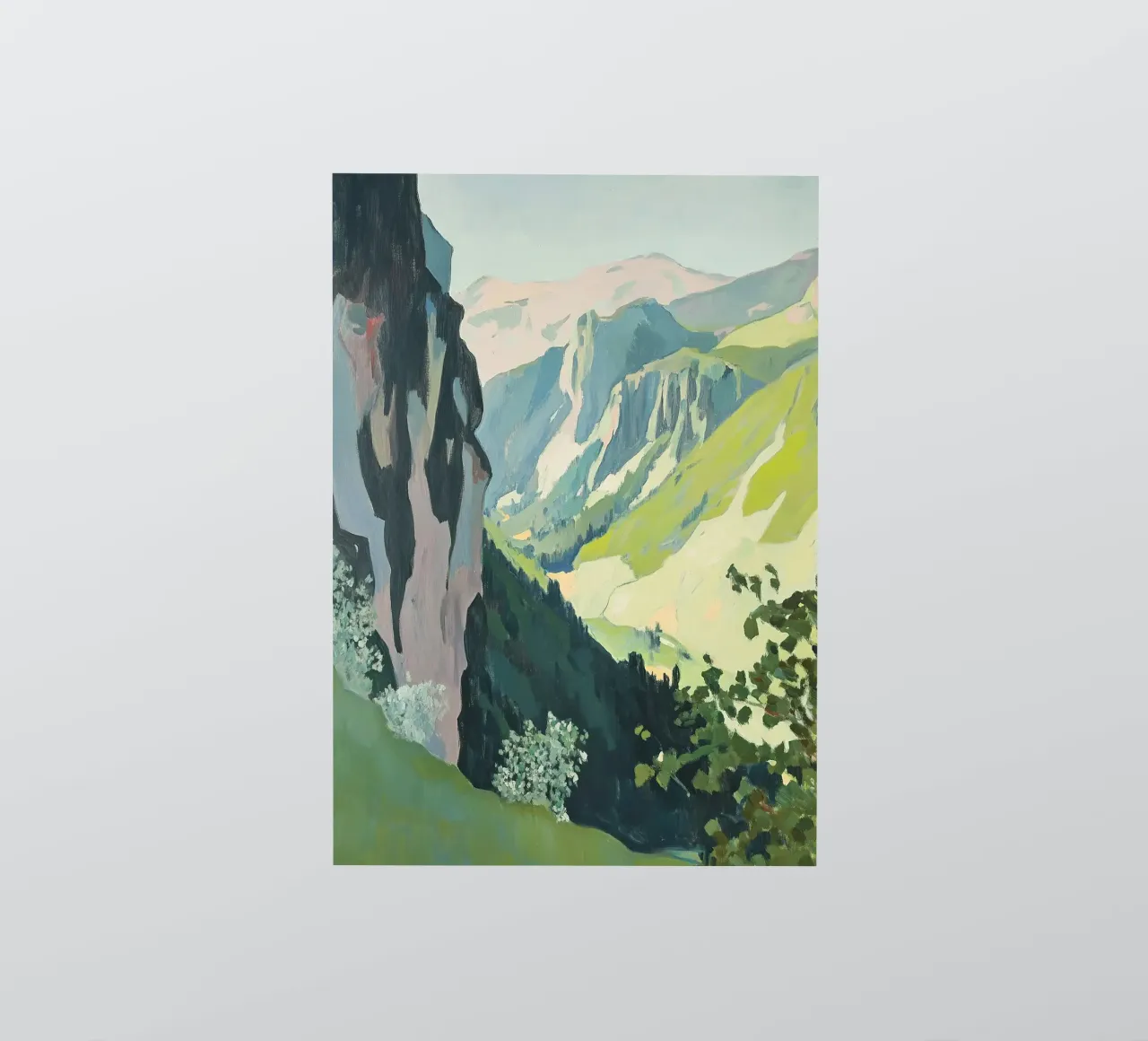 Mountains Fauvism Nature Botany sticker by Euphoria Theresa