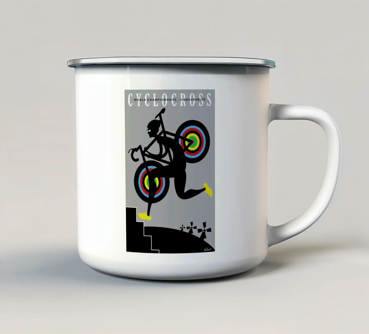 Hoogerheide tazza in smalto da Michael Valenti