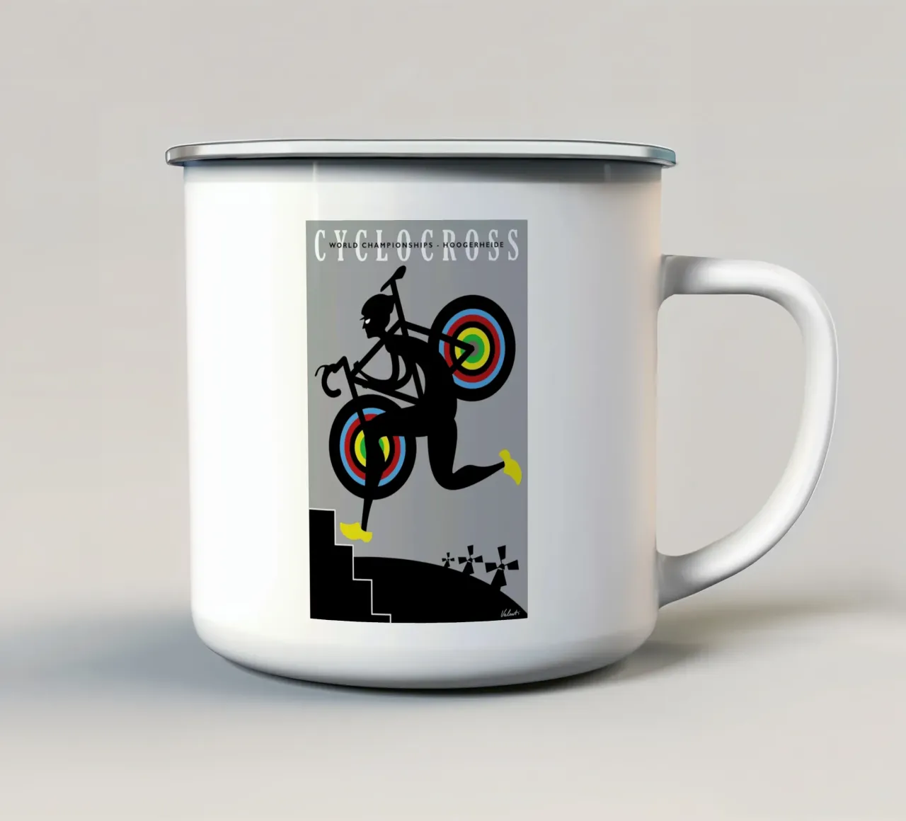Hoogerheide tazza in smalto da Michael Valenti