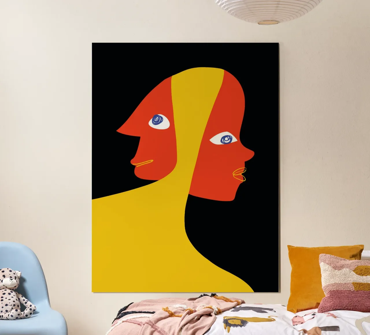 Abstract double portrait hahnemühle by Whole©