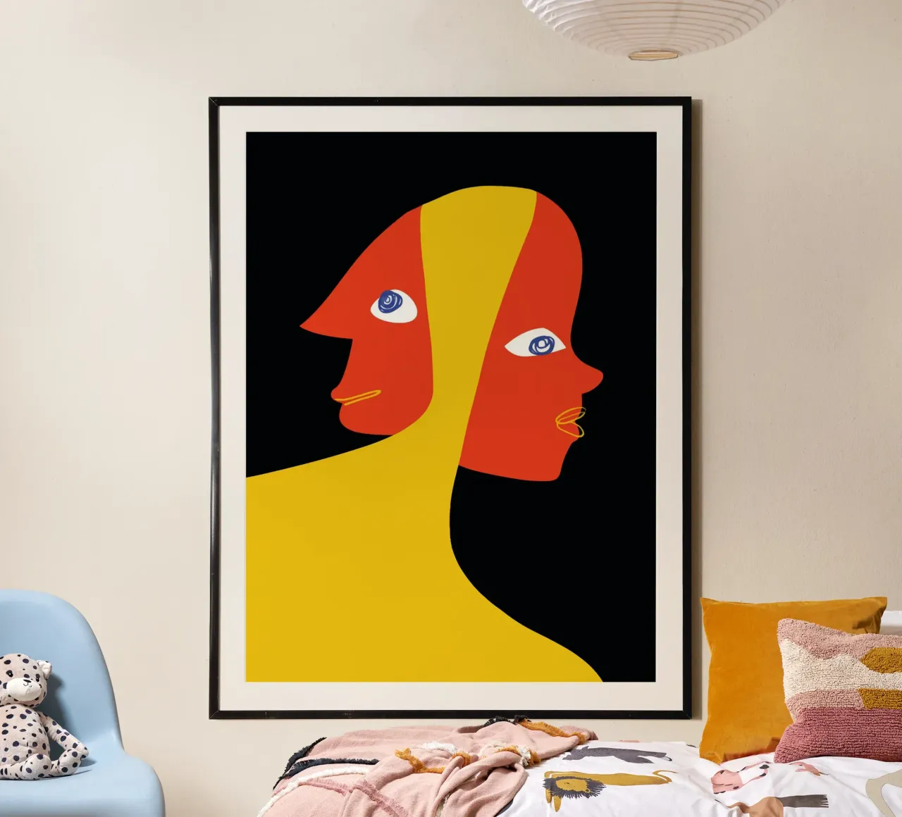Abstract double portrait hahnemühle by Whole©