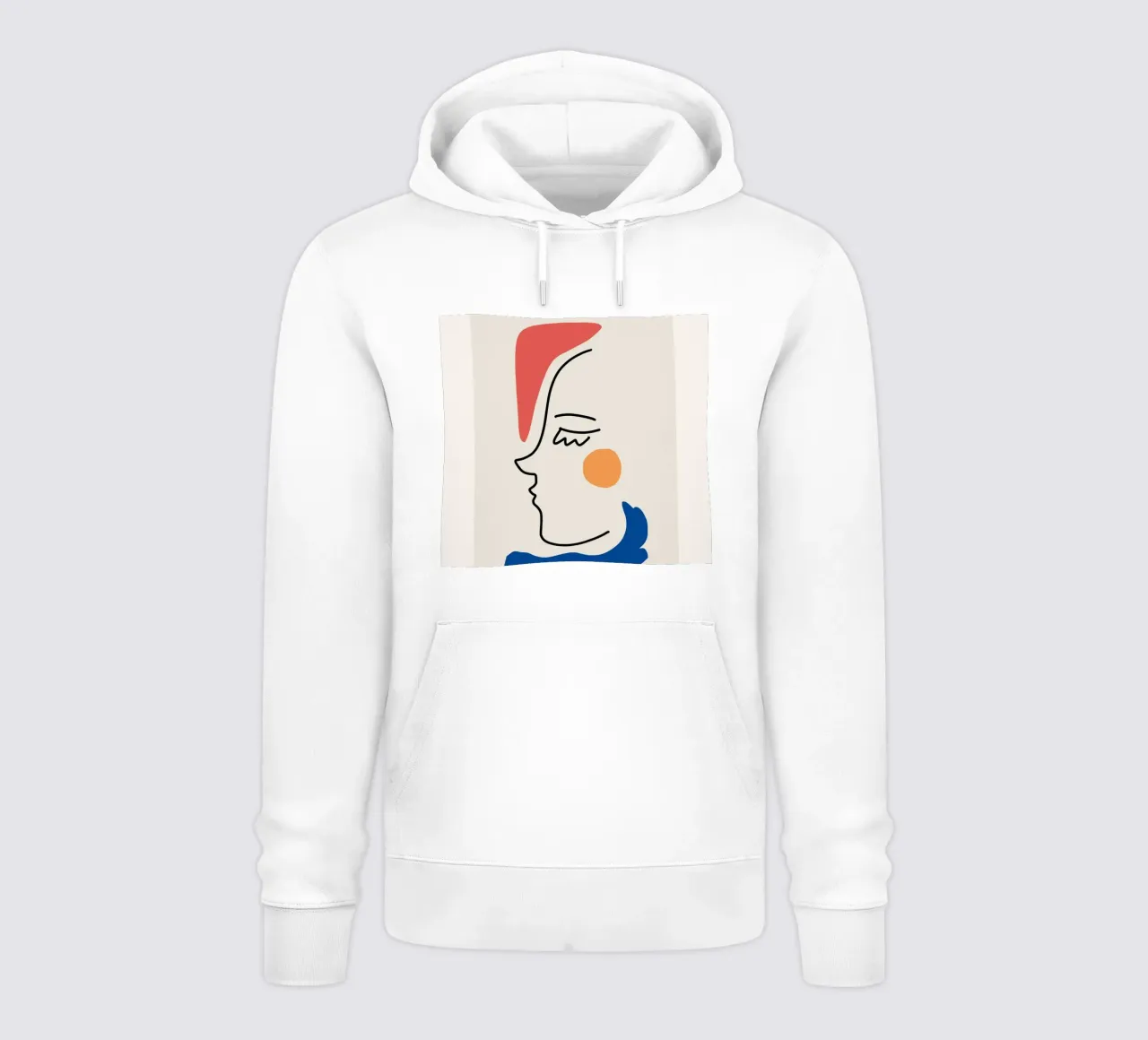 Ritratto moderno in linea felpa con cappuccio da Whole©