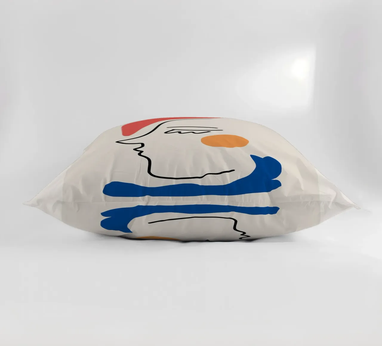 Ritratto moderno in linea cuscino da Whole©