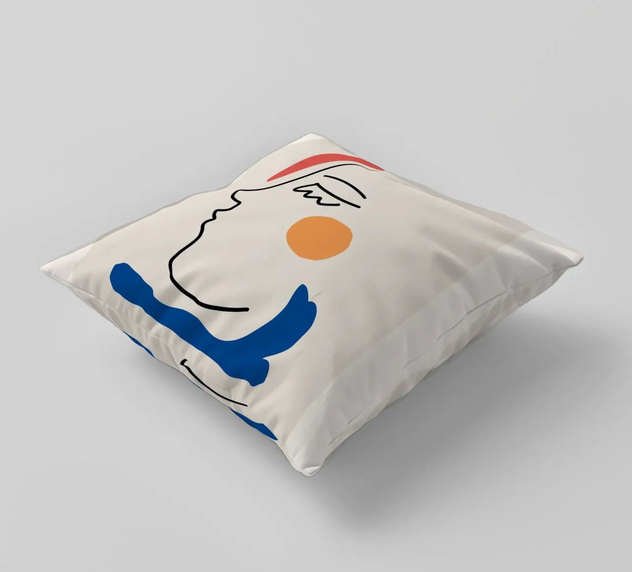 Ritratto moderno in linea cuscino da Whole©