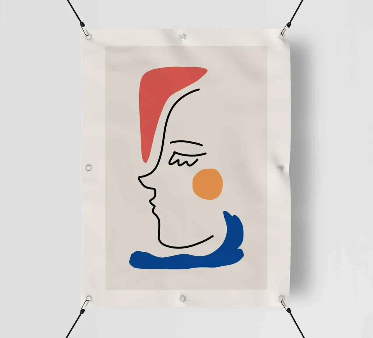 Ritratto moderno in linea telo in pvc da Whole©