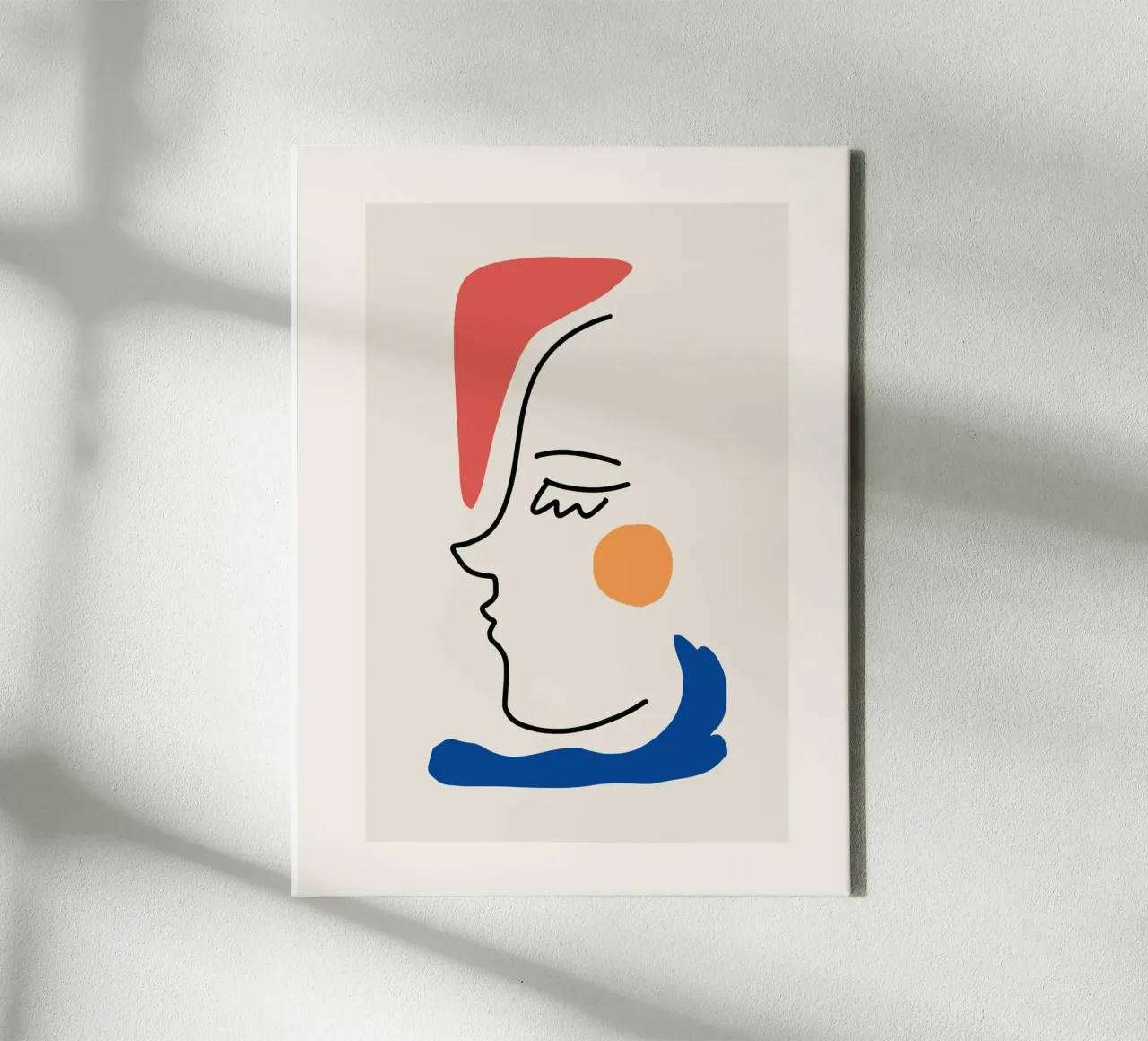 Modern Line-Art Portrait canvas by Whole©