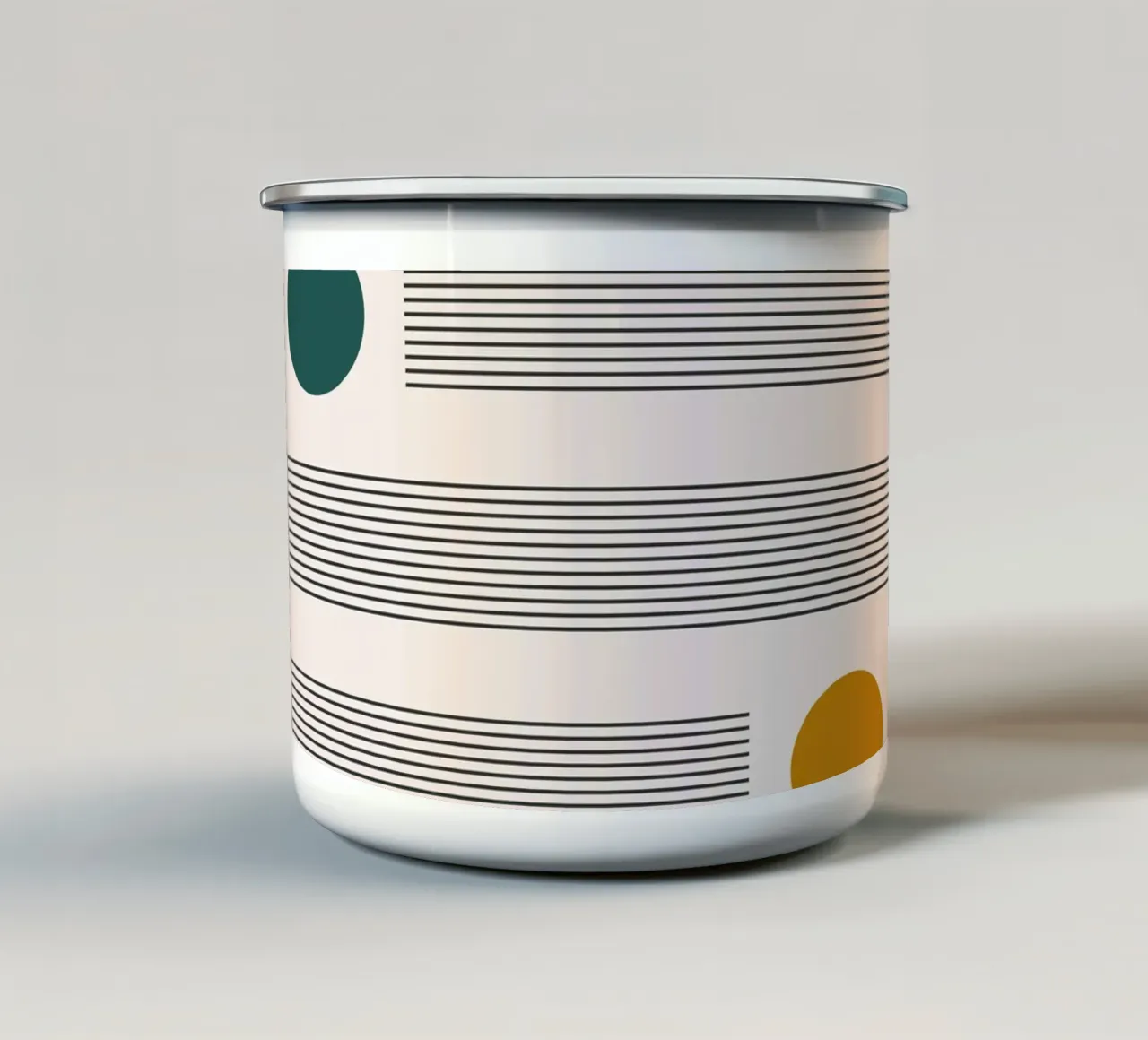 Linea astratta Minimalista tazza in smalto da Whole©