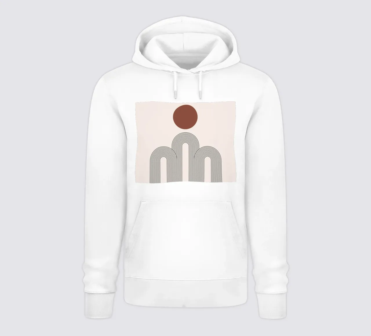 Archi geometrici Minimalista felpa con cappuccio da Whole©