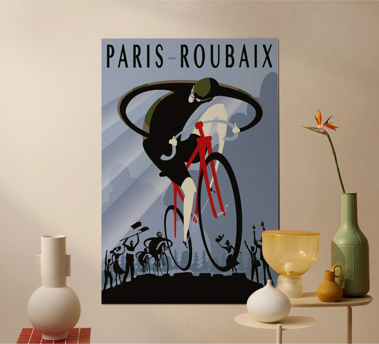 Roubaix poster by Michael Valenti