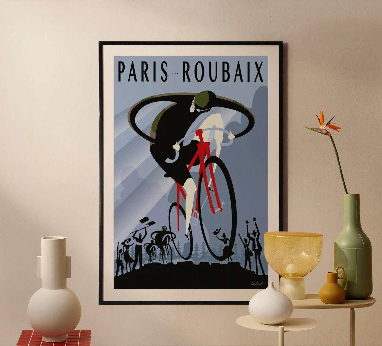 Roubaix poster by Michael Valenti