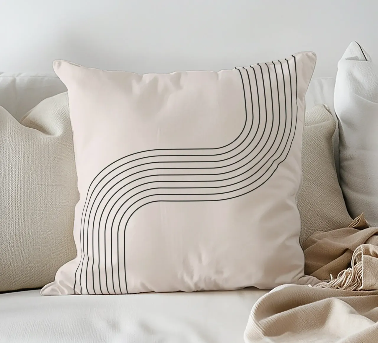 Design lineare e minimalista dell'arco cuscino da Whole©