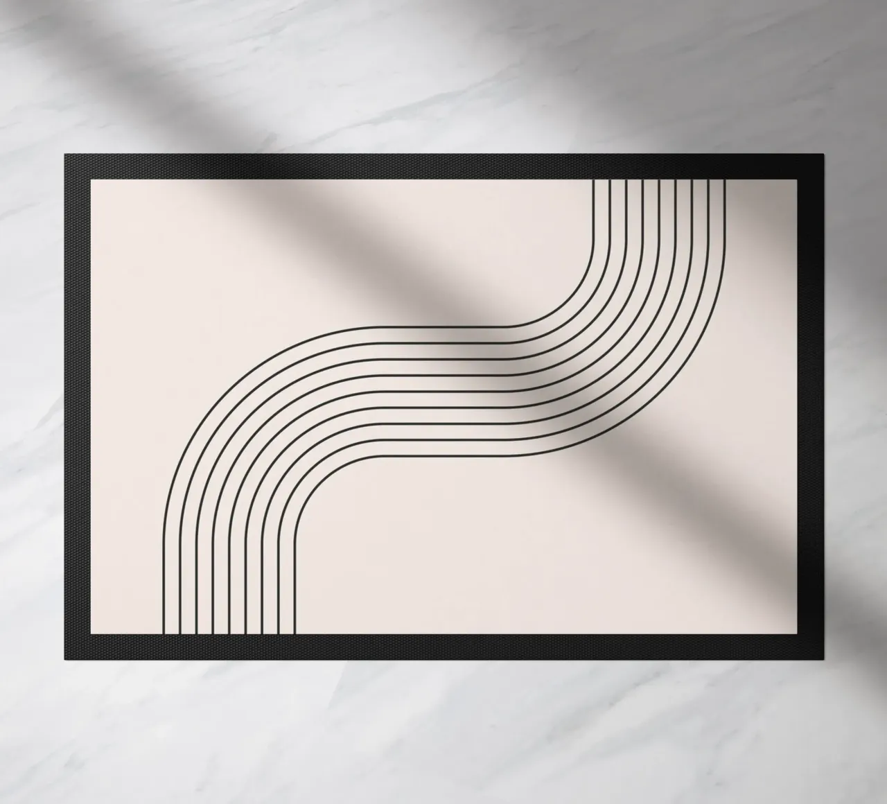Design lineare e minimalista dell'arco zerbino da Whole©