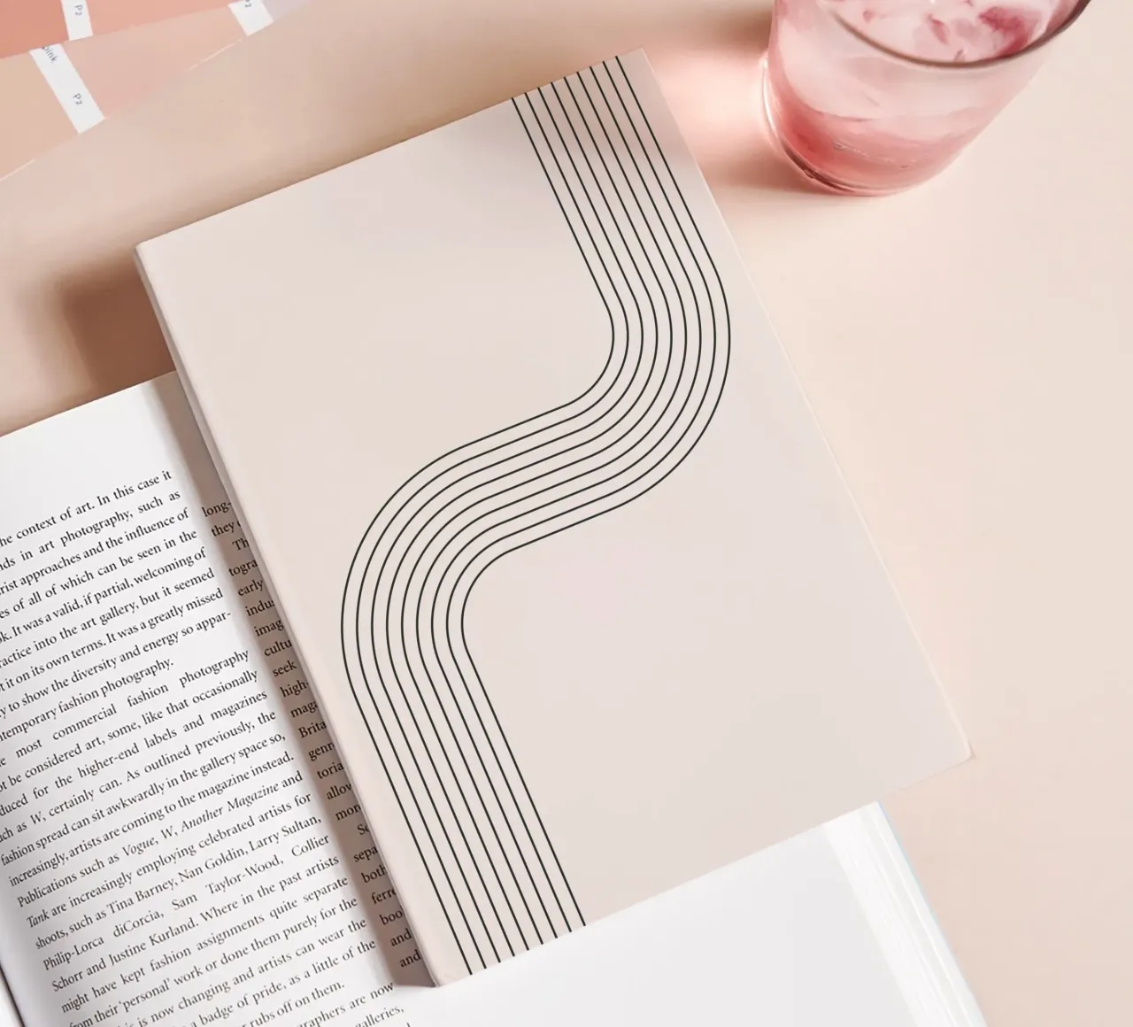 Minimalist linear arch design notebook by Whole©