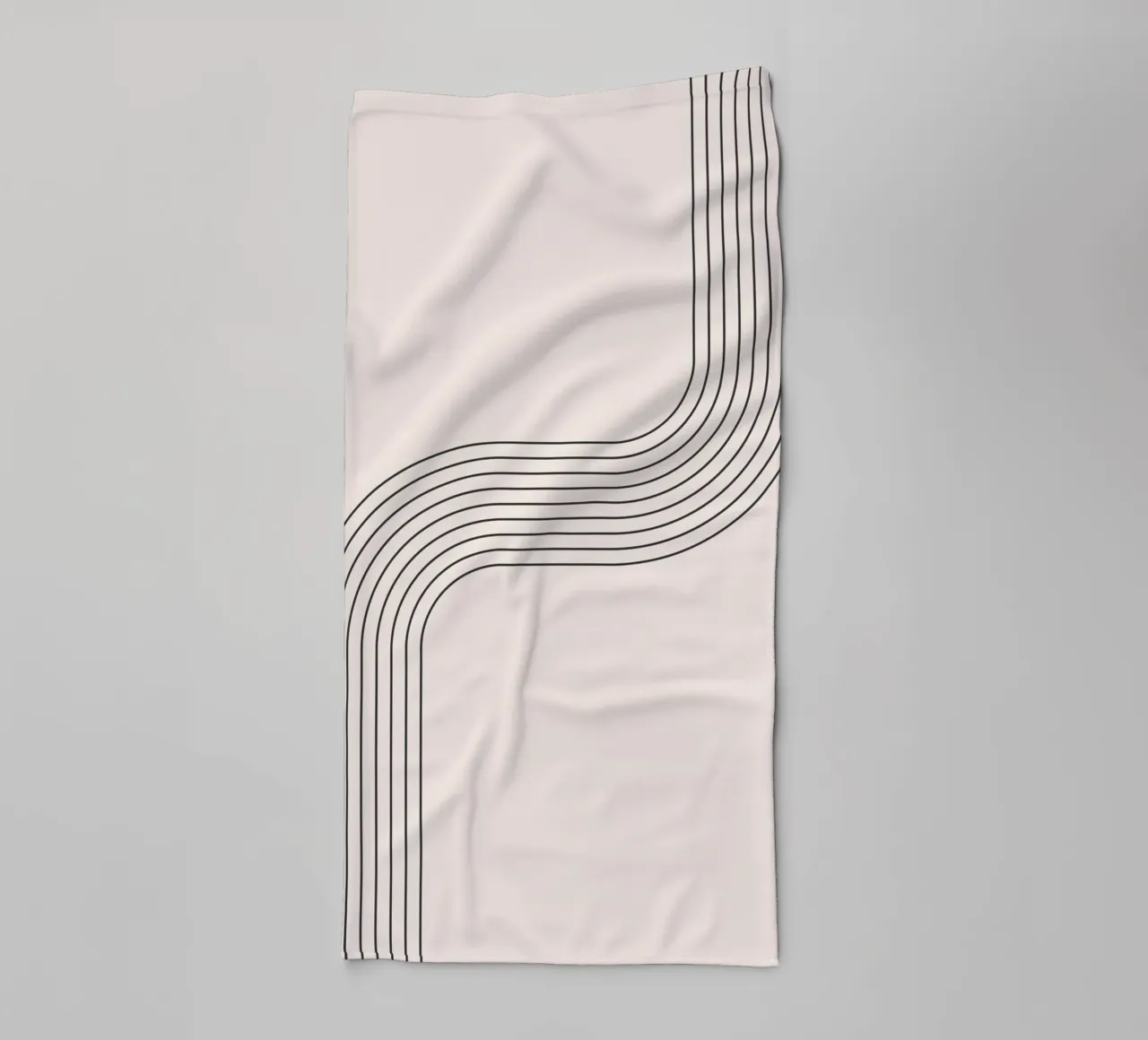 Minimalist linear arch design towel by Whole©