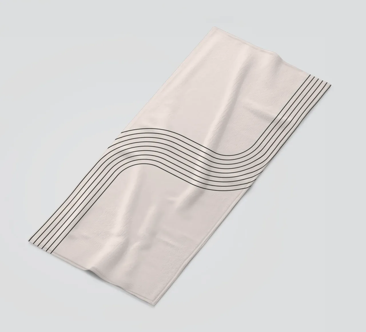 Design lineare e minimalista dell'arco telo mare da Whole©