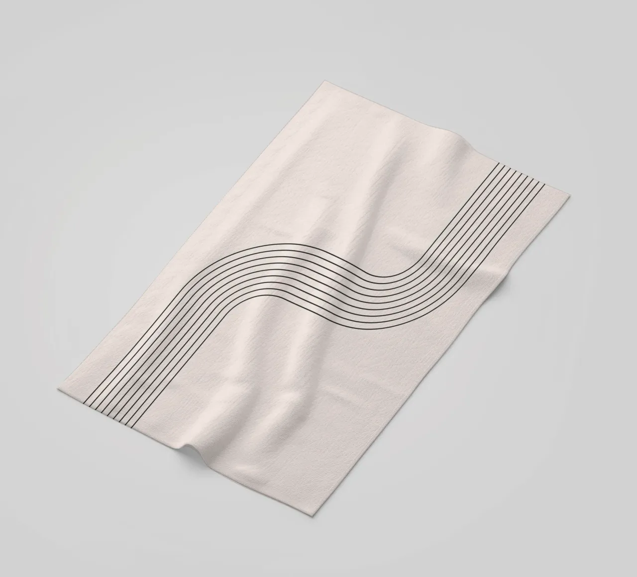 Design lineare e minimalista dell'arco telo mare da Whole©
