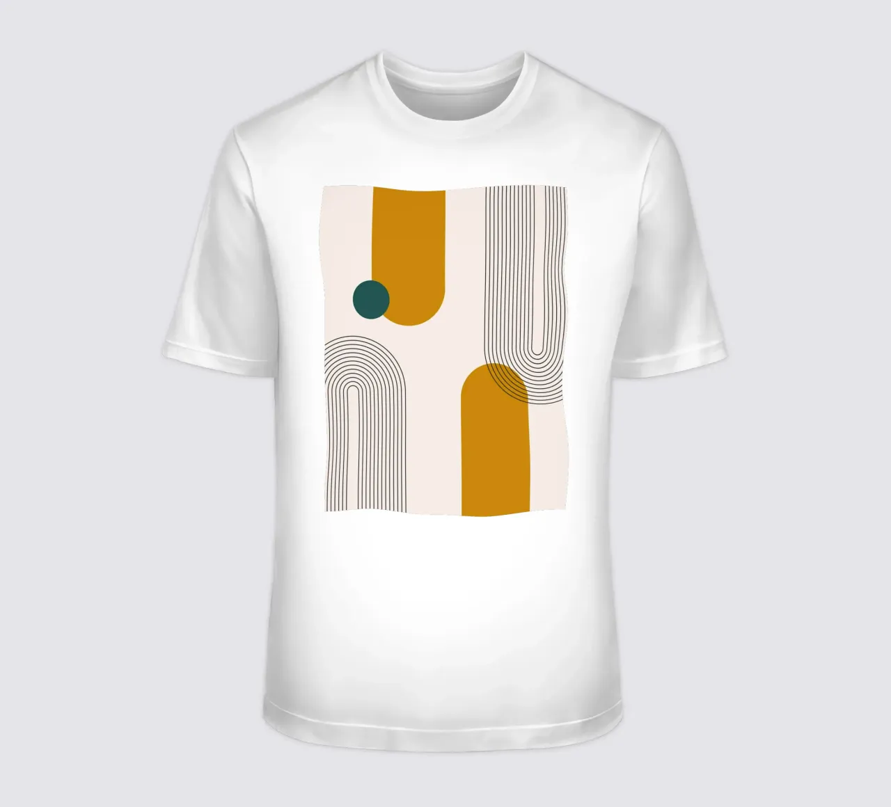 Design astratto dalle linee boho t-shirt da Whole©
