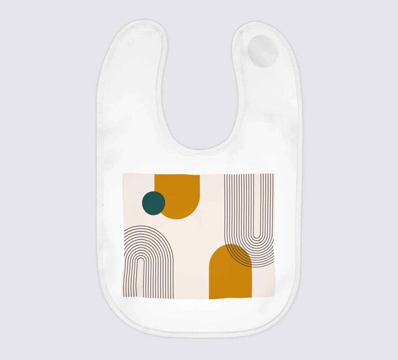 Design astratto dalle linee boho bavaglino da Whole©