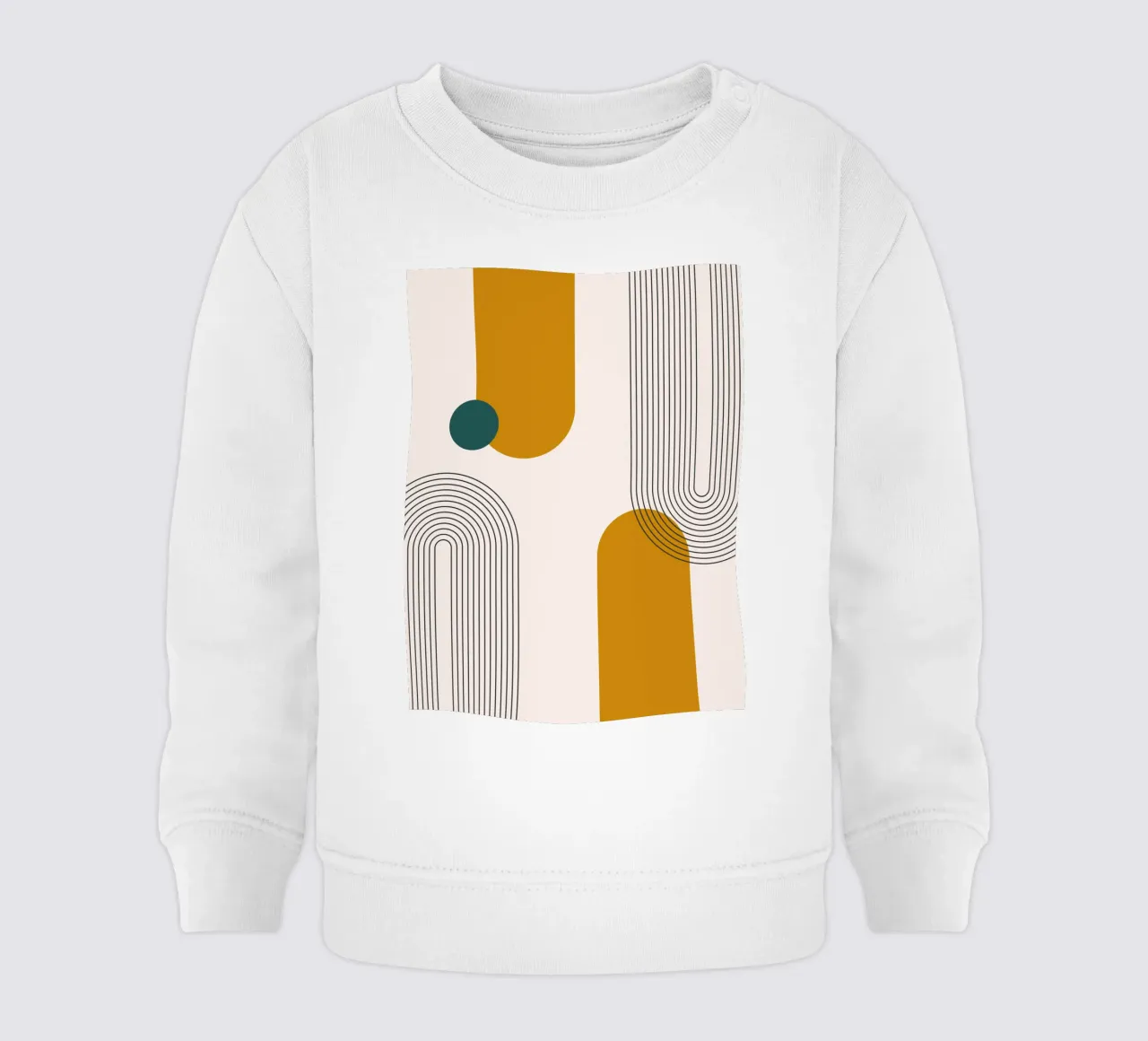 Design astratto dalle linee boho felpa neonato da Whole©