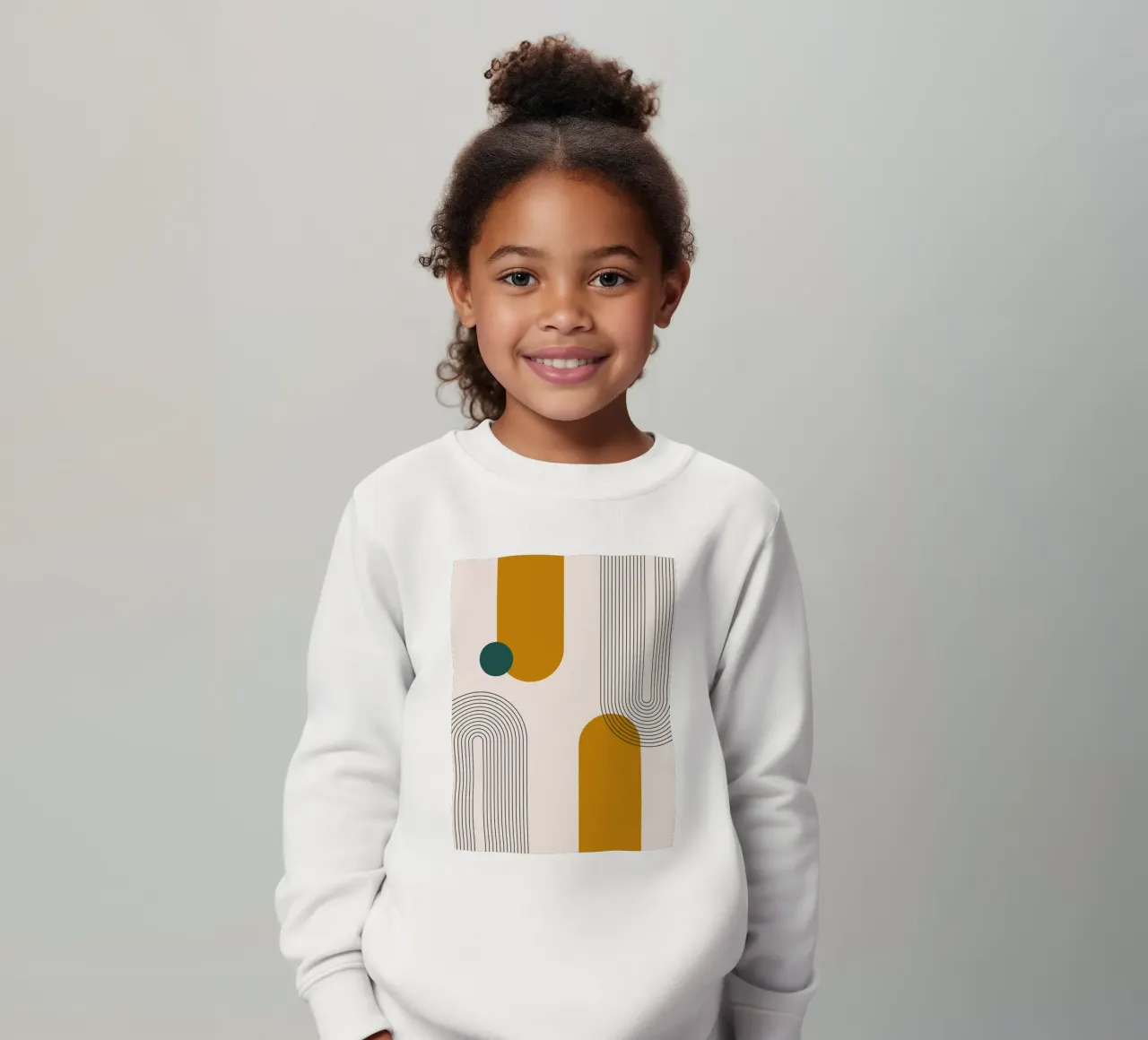 Design astratto dalle linee boho felpa bambino da Whole©