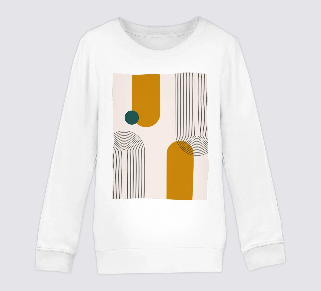 Design astratto dalle linee boho felpa bambino da Whole©
